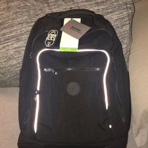 Kipling rolling book bag.